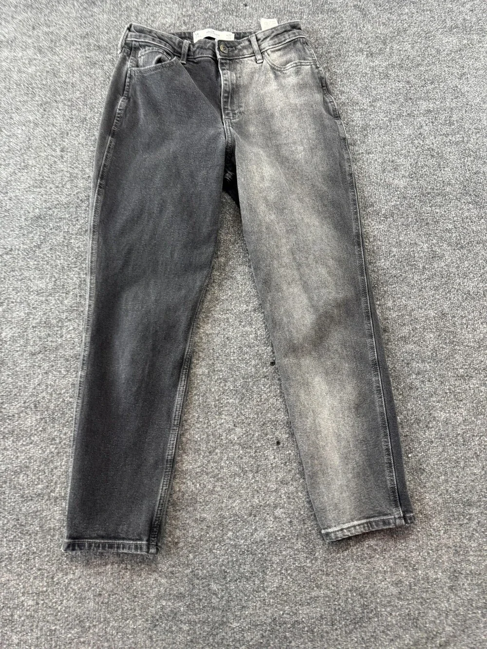 Hollister Jeans Juniors 5R Gray Charcoal Wash Curvy High Rise Mom Denim Pants